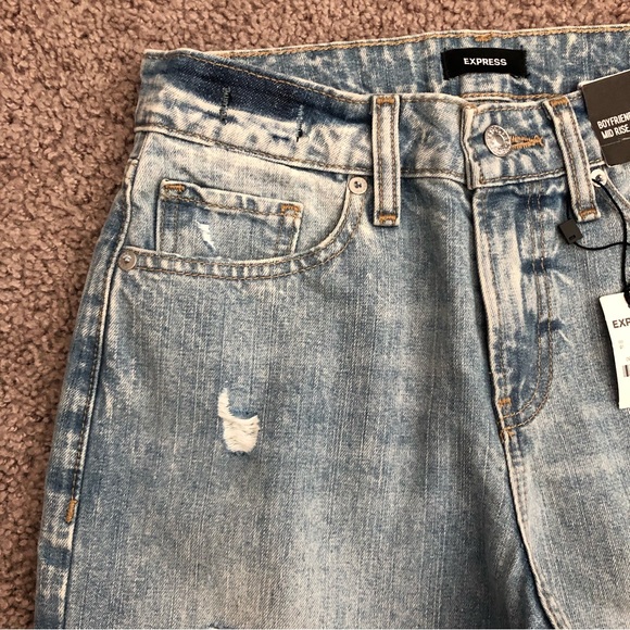 Express Boyfriend Mid Rise Jeans - Picture 5 of 11